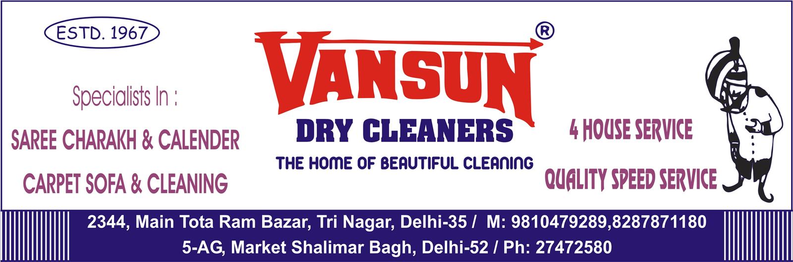 VANSUN DRYCLEANERS